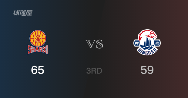 三节战罢,山西65-59领先青岛,末节再战